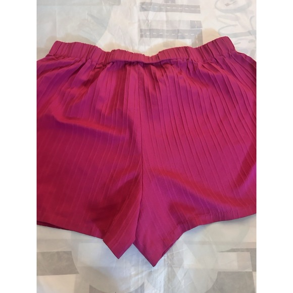 Shein Curve Womens‎ Pink Drawstring Elastic Waist Shorts Crinkled 2XL - Picture 2 of 3